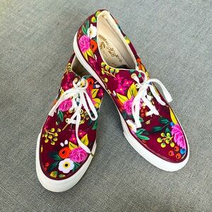 Vans floral canvas shoe